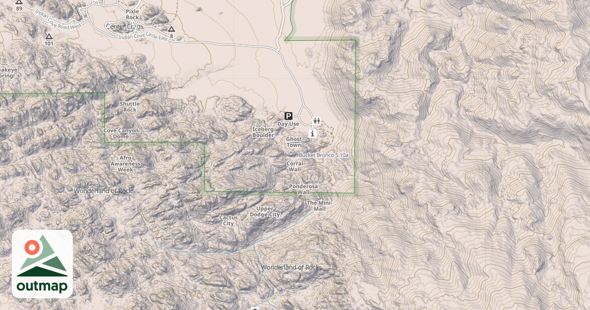 Map of Bucket Bronco