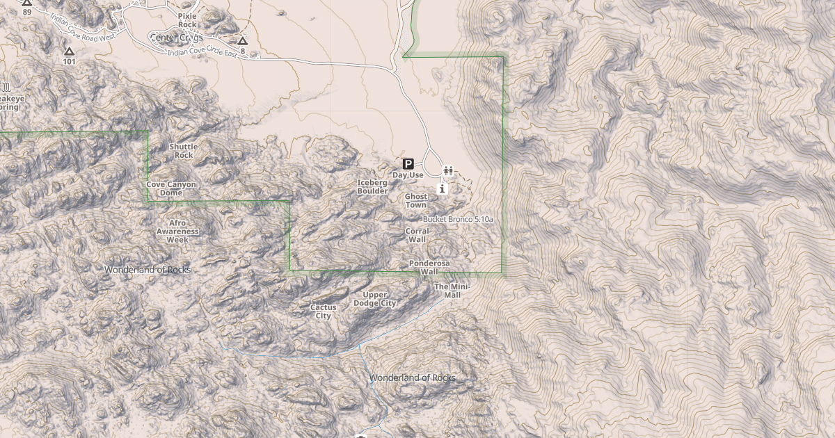 Map preview of Bucket Bronco