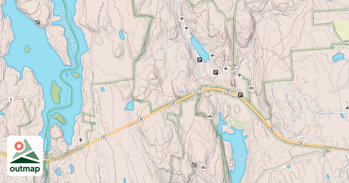 Map of Clark Bar Crack