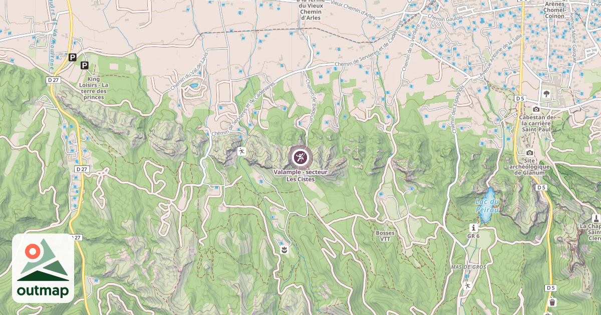 Map of Valample - secteur Les Cistes