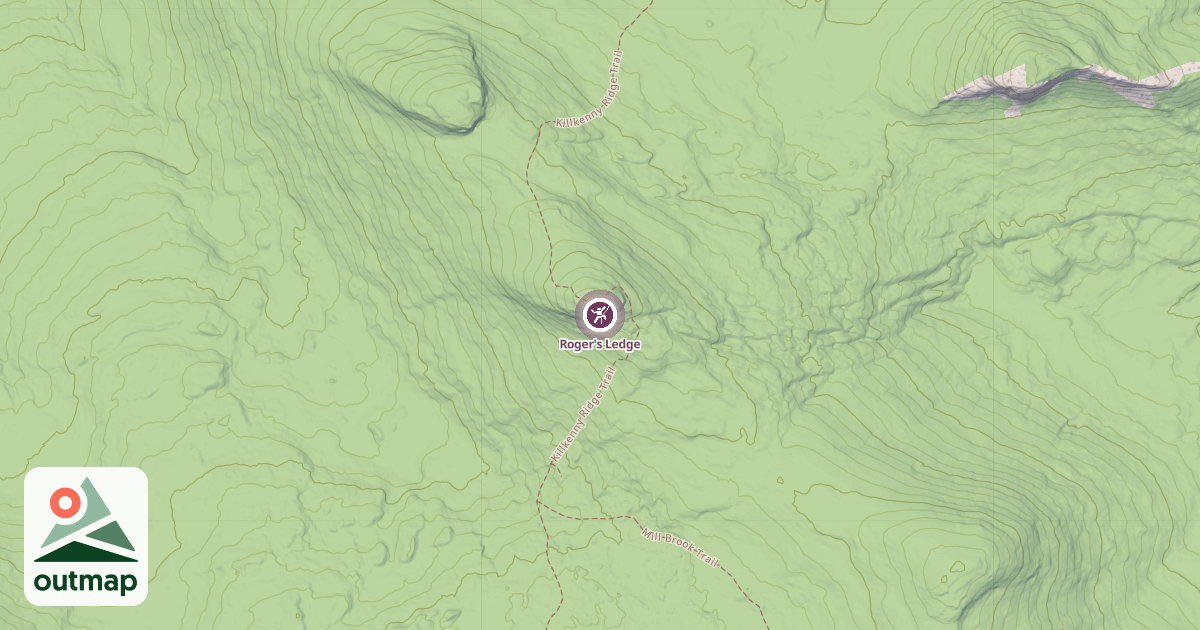 Map of Roger's Ledge