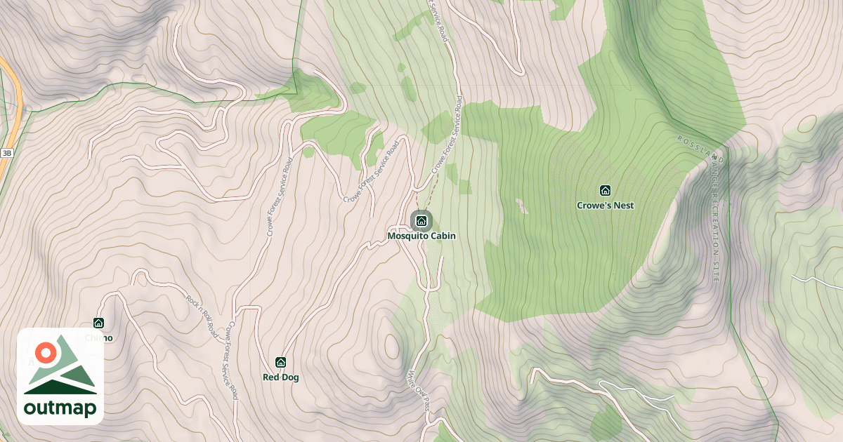 Map of Mosquito Cabin