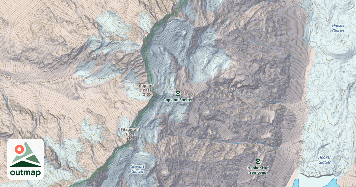 Map of Copland Shelter