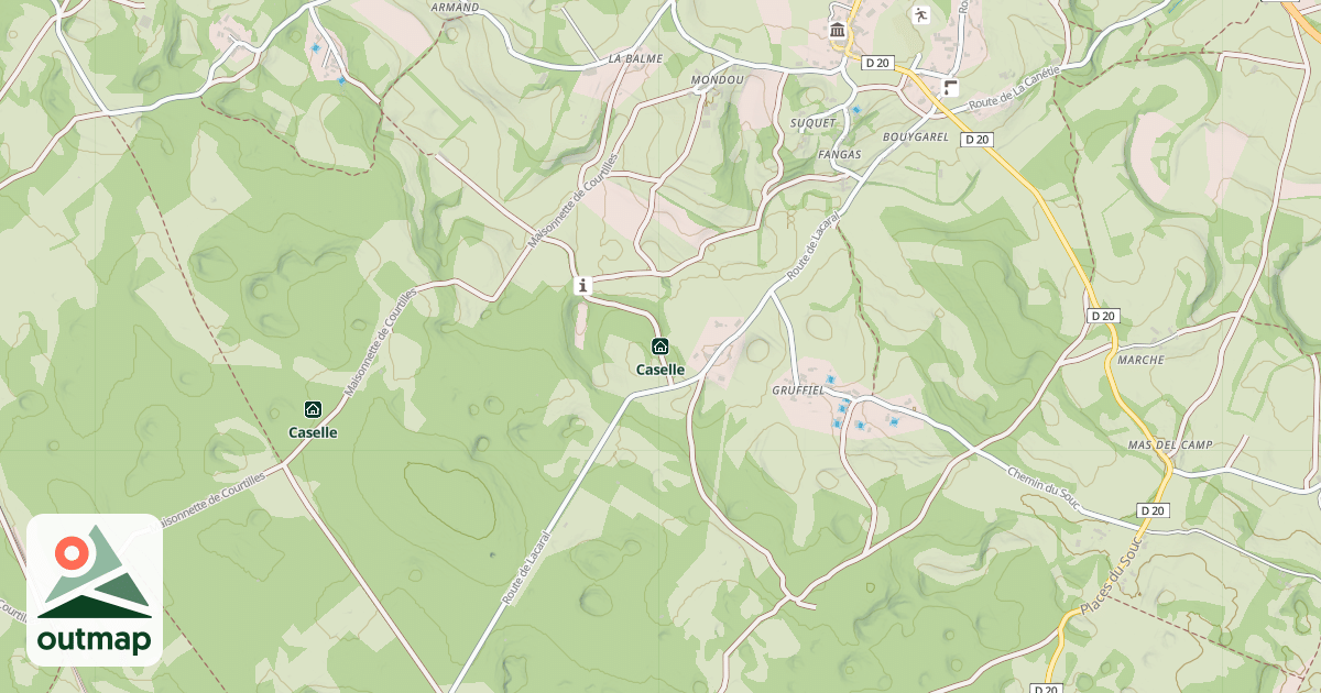Map of Caselle