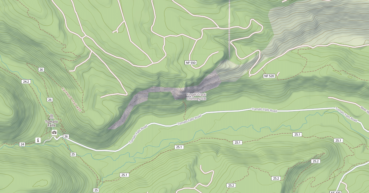 Map preview of Finger Crack Chimney