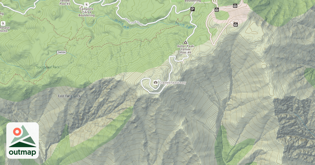 Map of Cracked Face