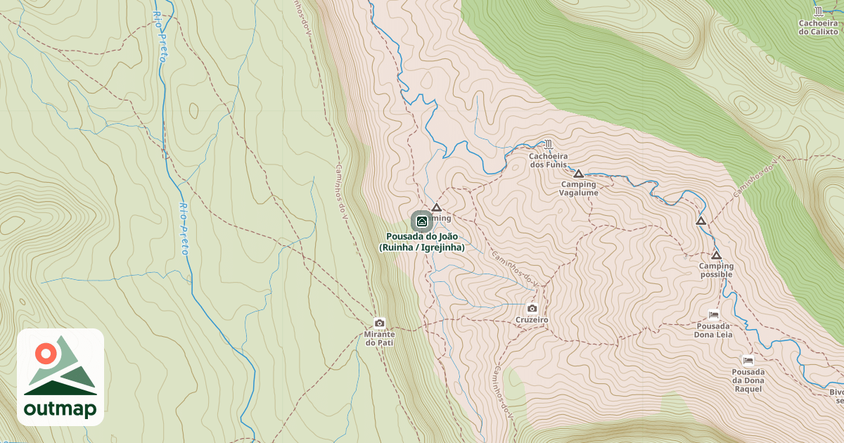 Map of Pousada do João (Ruinha / Igrejinha)