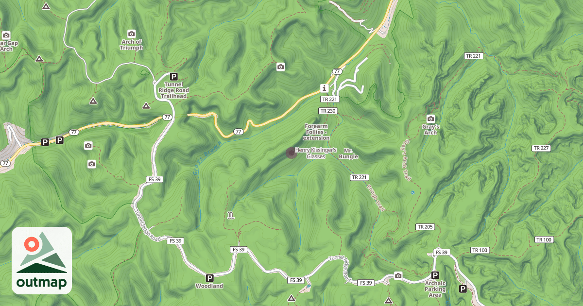 Map of Henry Kissinger's Glasses