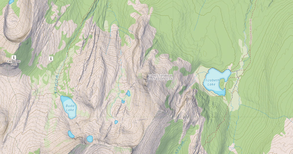 Map preview of Toffey’s Turnabout(East Face Direct)