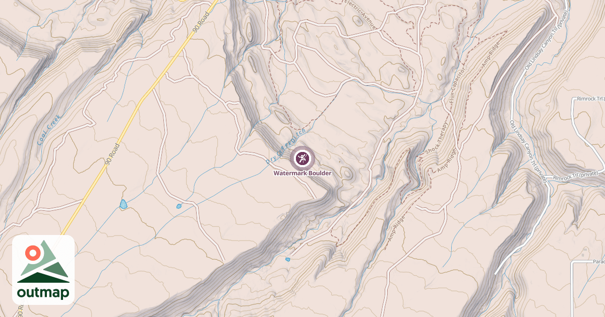 Map of Watermark Boulder