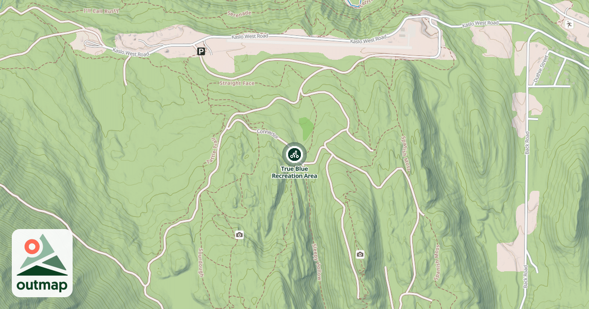 Map of True Blue Recreation Area