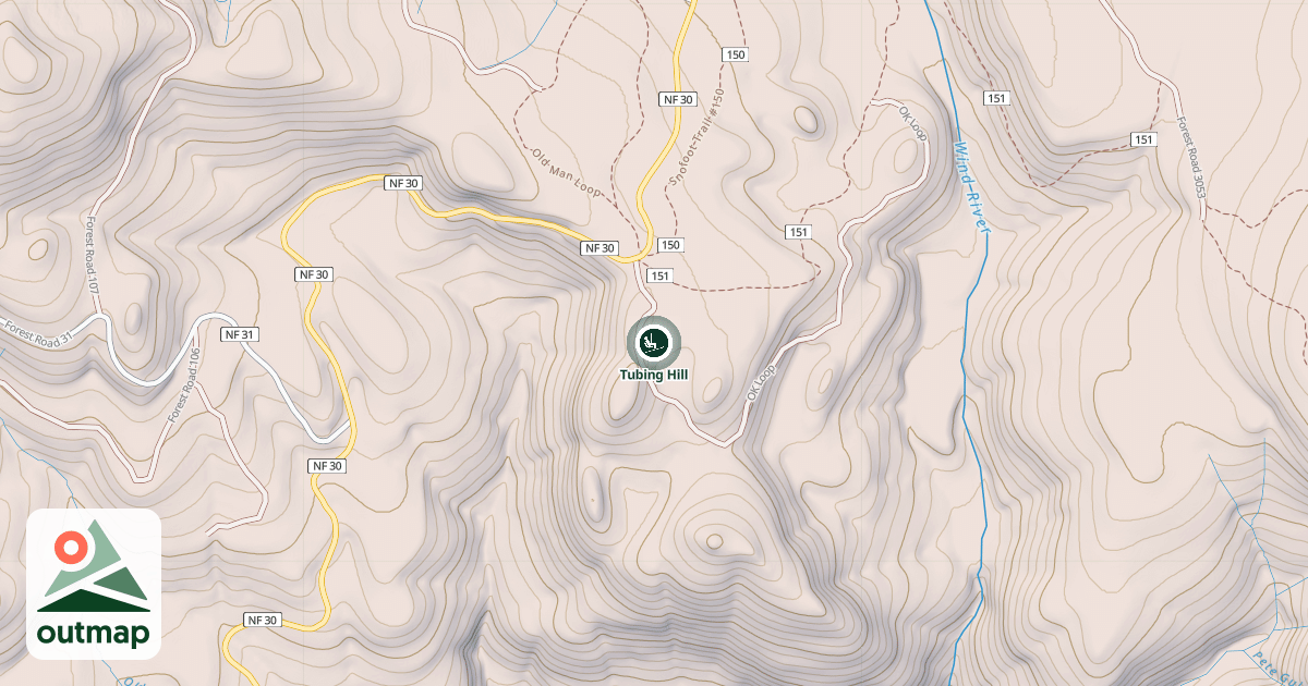 Map of Tubing Hill