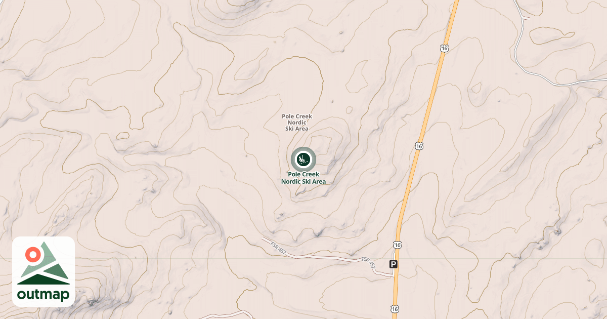 Map of Pole Creek Nordic Ski Area