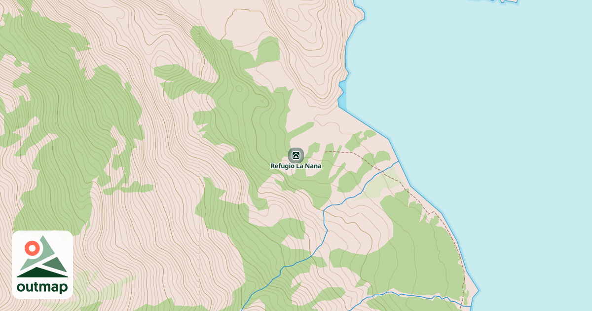 Map of Refugio La Nana
