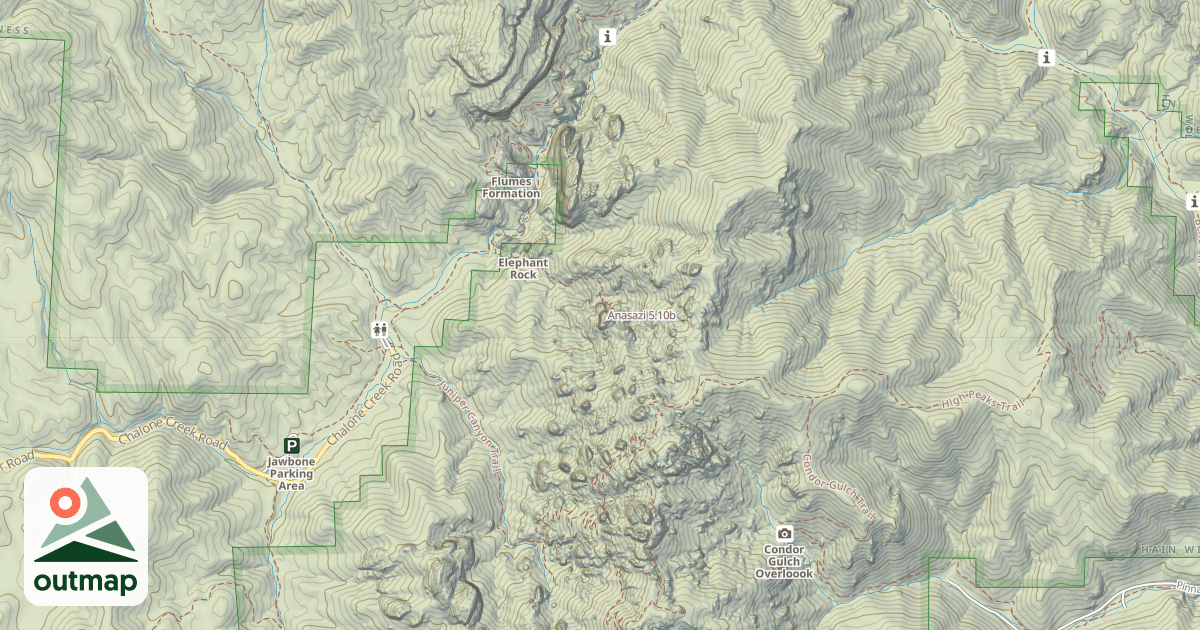 Map of Anasazi