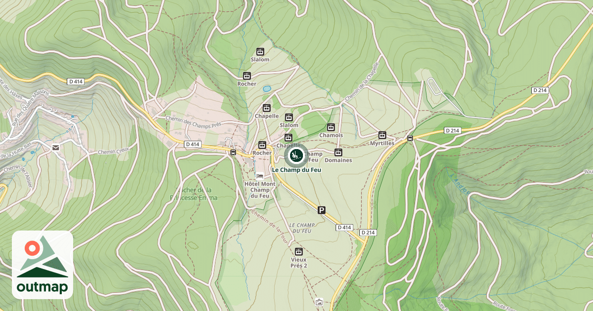 Map of Le Champ du Feu