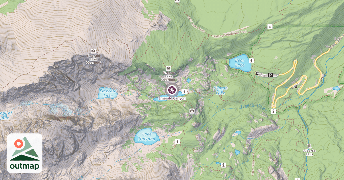 Map of Emerald Canyon