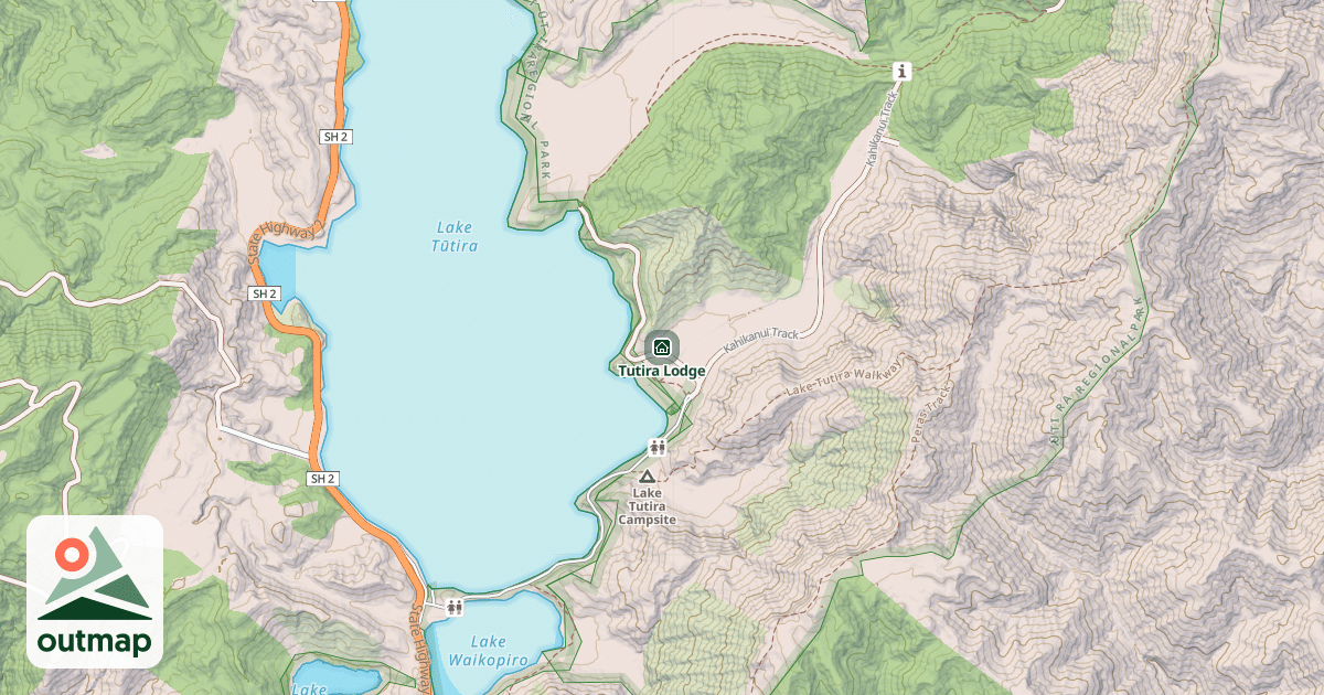 Map of Tutira Lodge