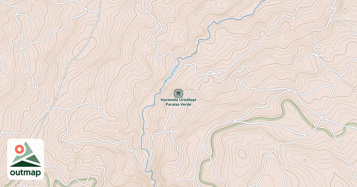 Map of Hacienda UrieMayt Paraiso Verde