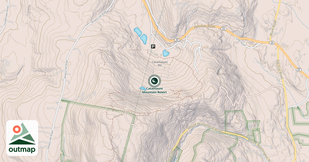 Map of Catamount Mountain Resort