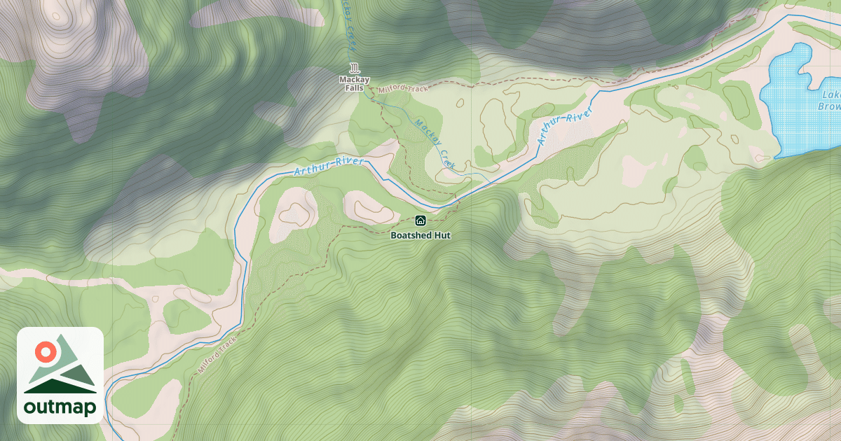 Map of Boatshed Hut