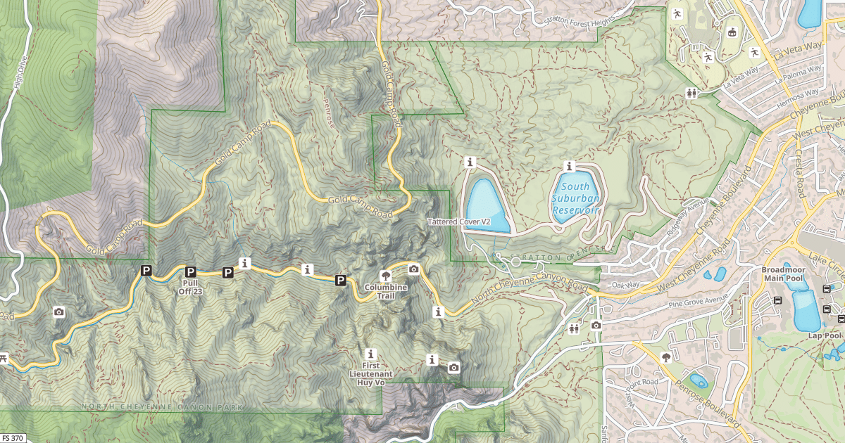 Map preview of Tattered Cover
