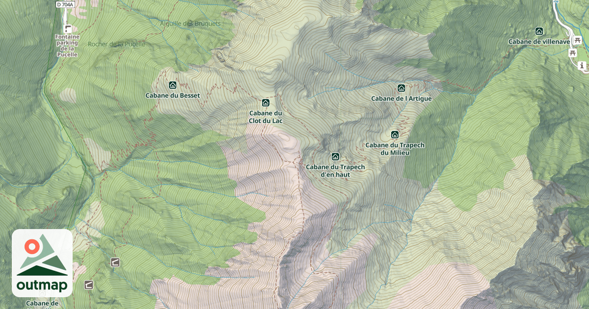 Map of Cabane Pastorale du Col de Part