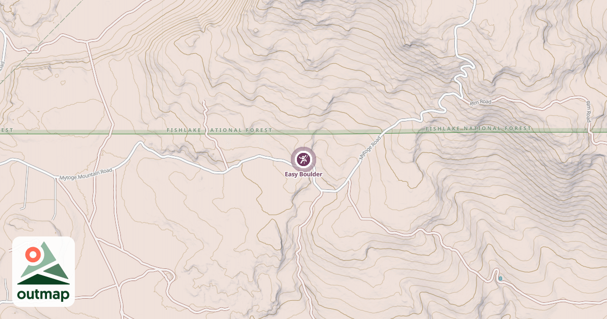 Map of Easy Boulder