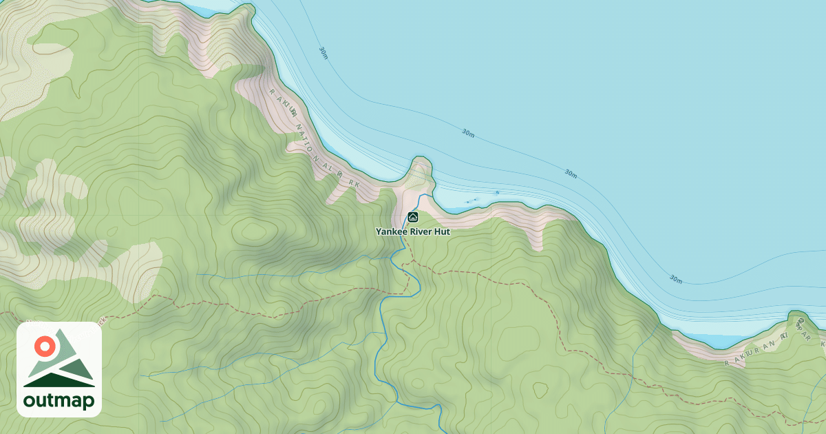 Map of Yankee River Hut