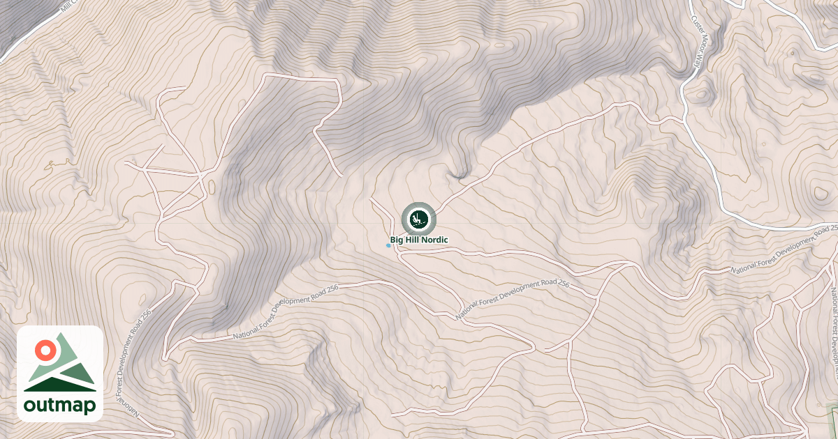 Map of Big Hill Nordic