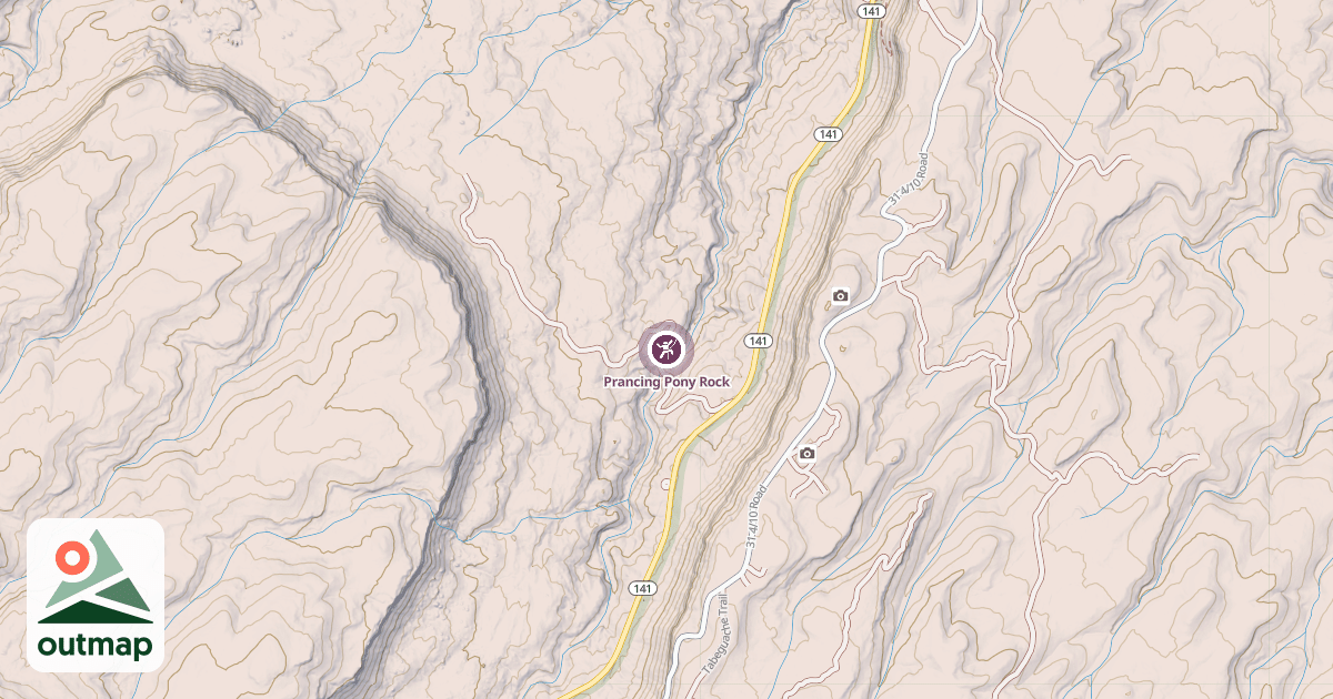 Map of Prancing Pony Rock