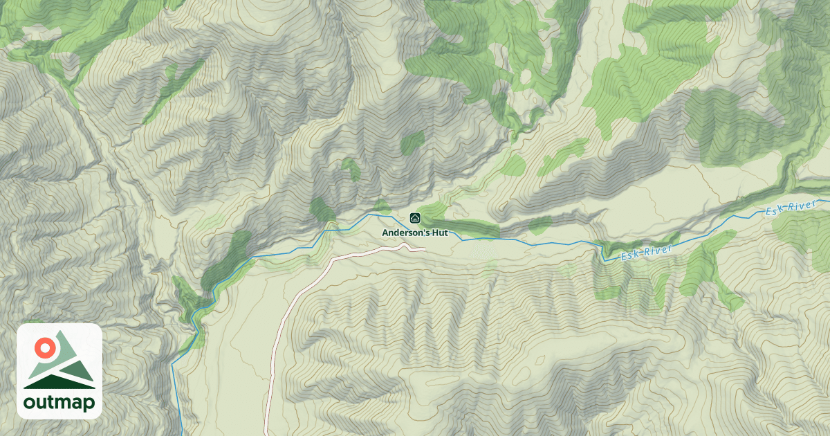 Map of Anderson's Hut