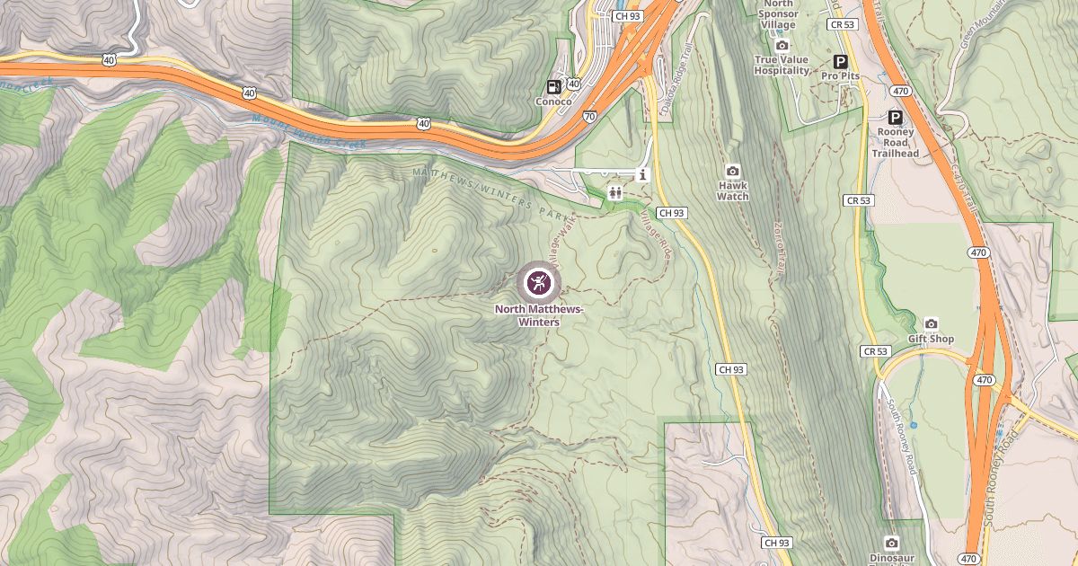 Map preview of North Matthews-Winters