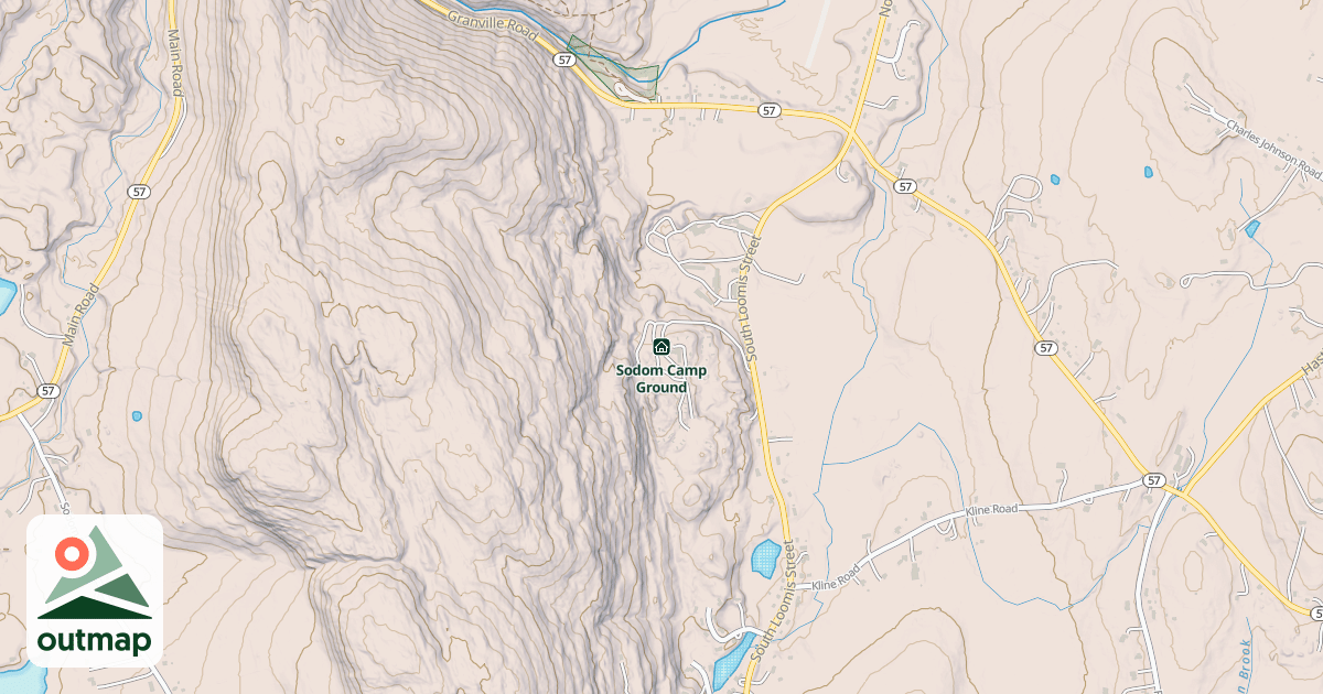 Map of Sodom Camp Ground