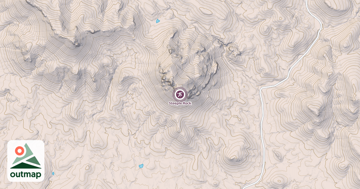 Map of Steeple Rock