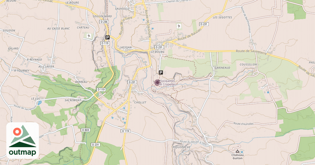Map of Socquettes et Crispettes