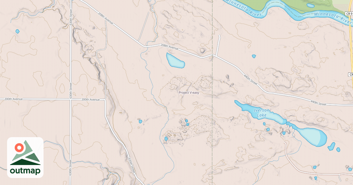 Map of Project in Yellow Medicine