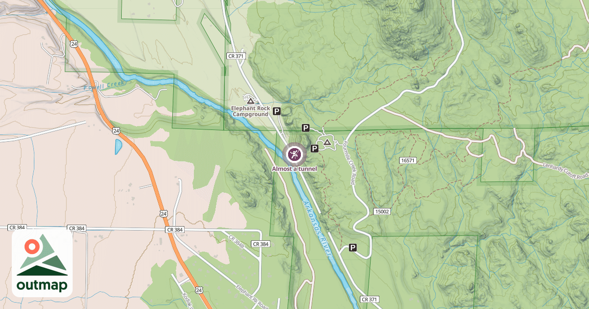 Map of Almost a tunnel