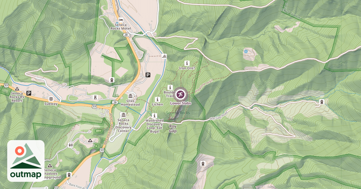 Map of Lower Slabs