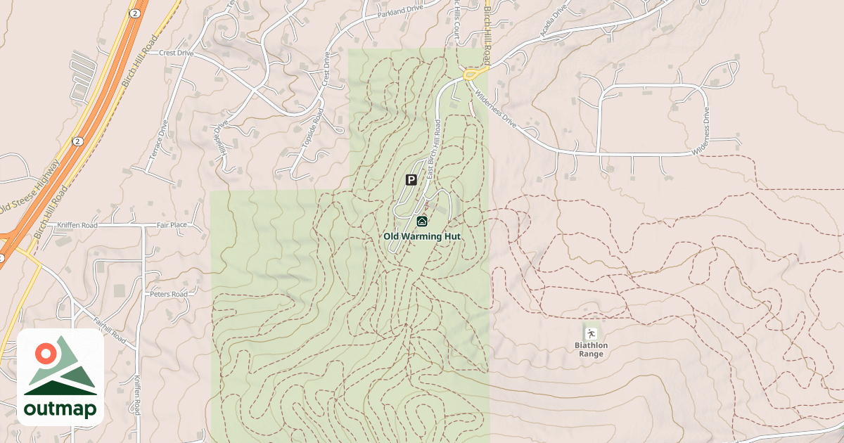 Map of Old Warming Hut
