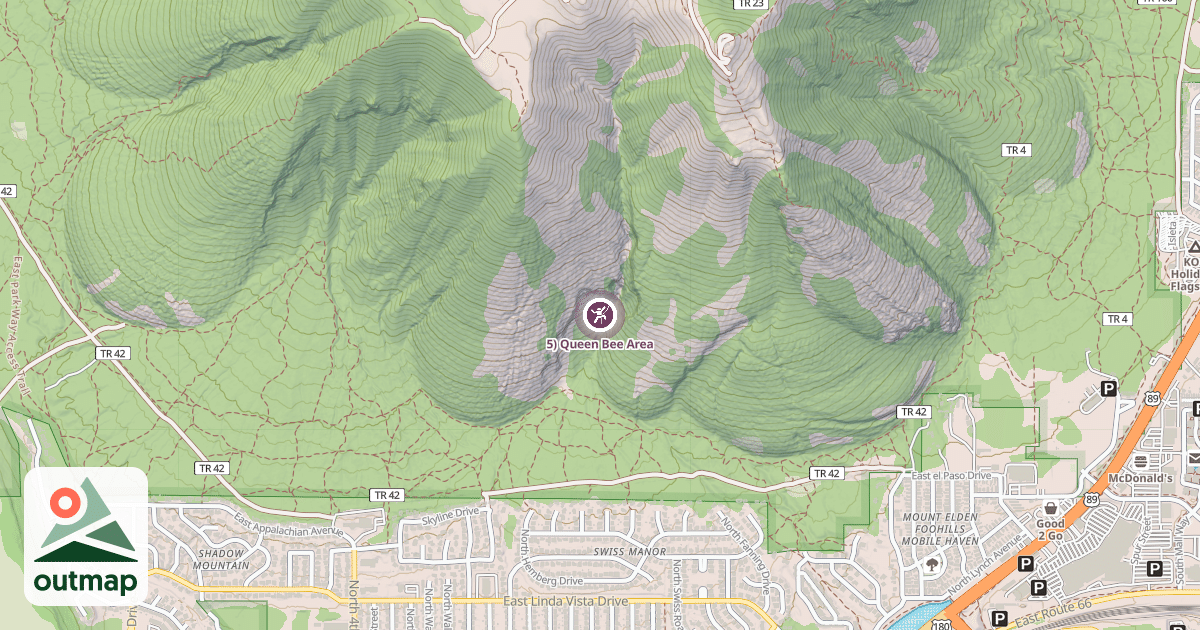 Map of 5) Queen Bee Area