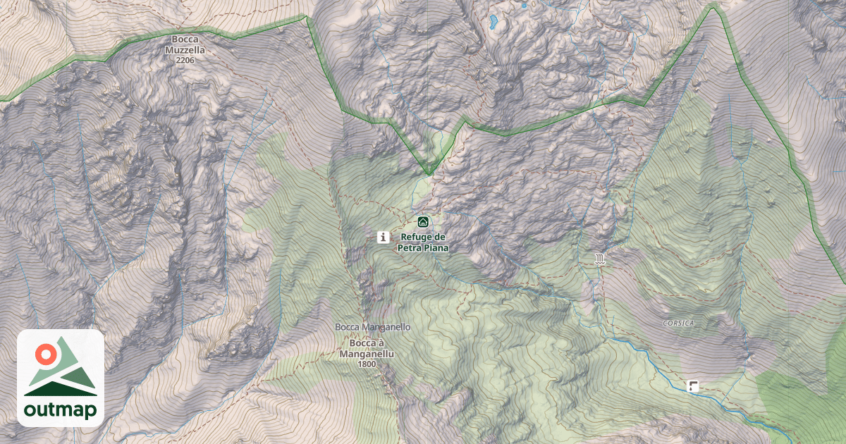 Map of Refuge de Petra Piana