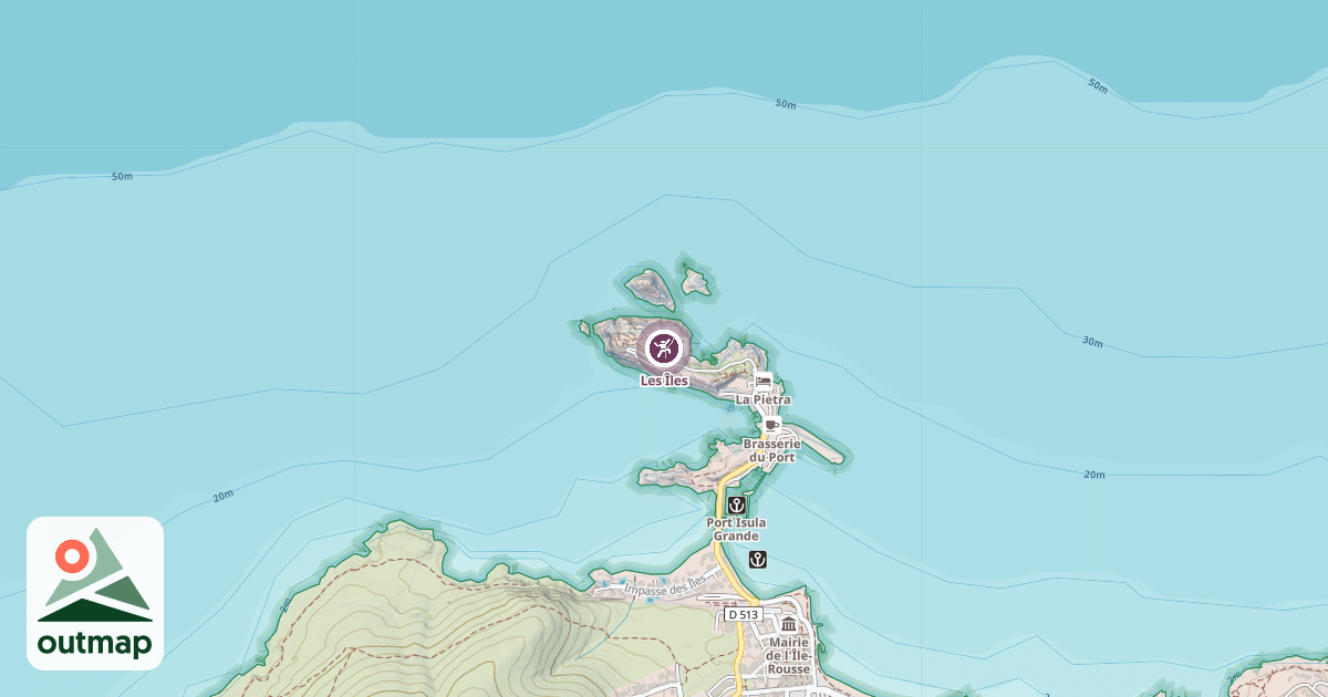 Map of Les Îles