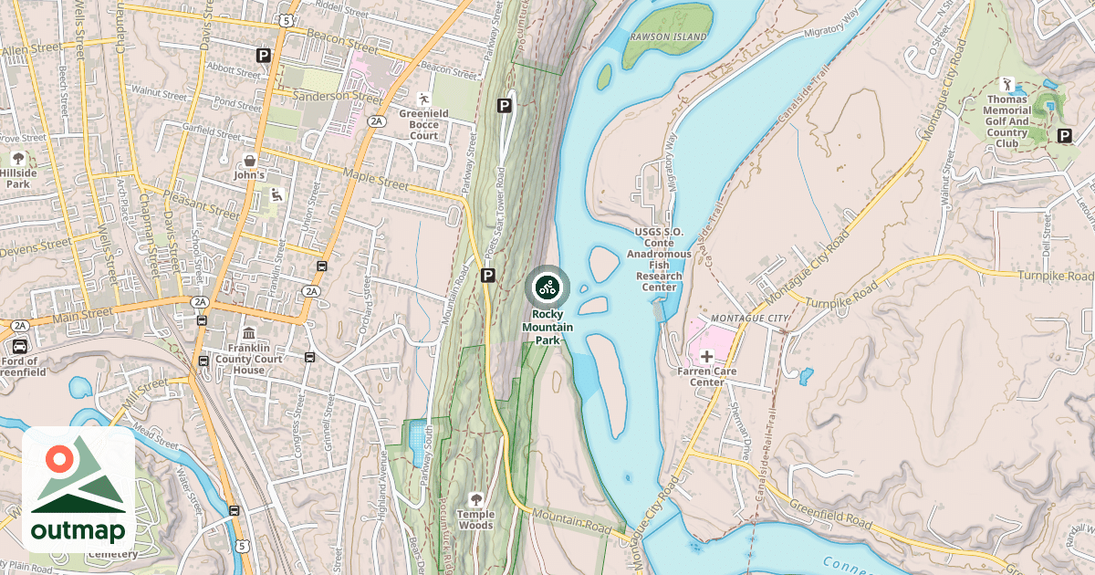 Map of Rocky Mountain Park