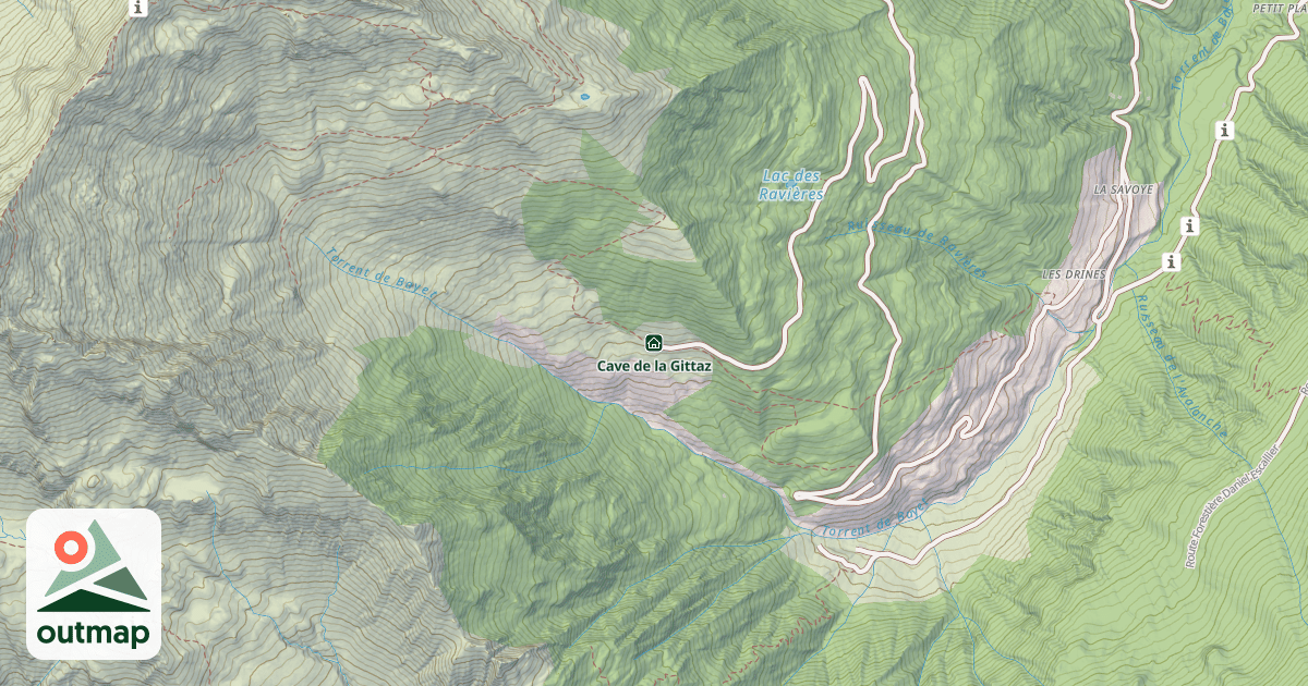 Map of Cave de la Gittaz