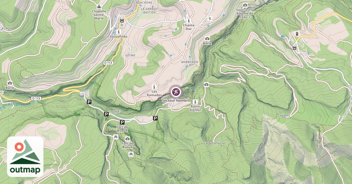 Map of Secteur Nombril