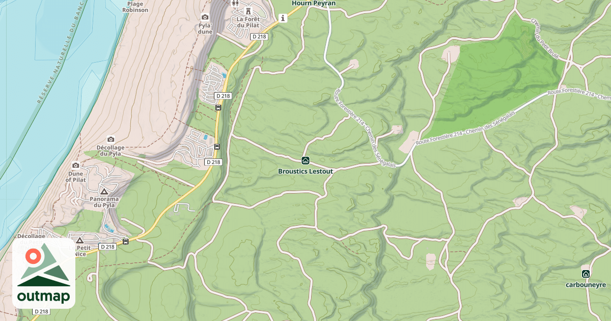 Map of broustics lestout