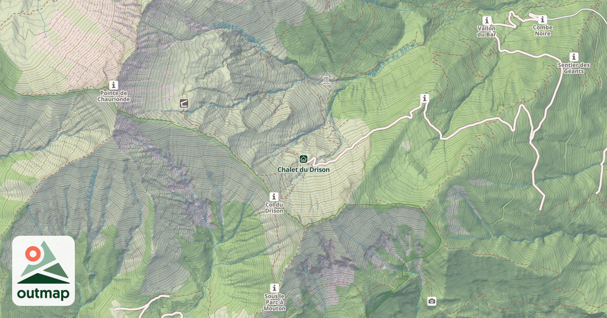 Map of Chalet du Drison