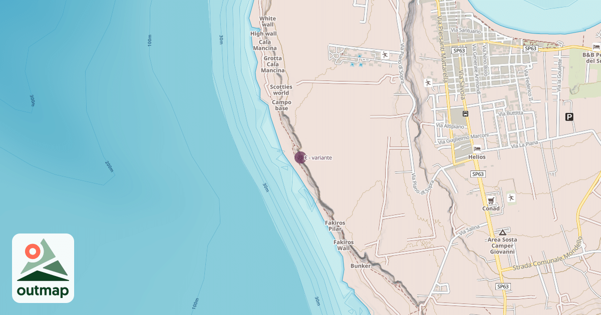 Map of € - variante