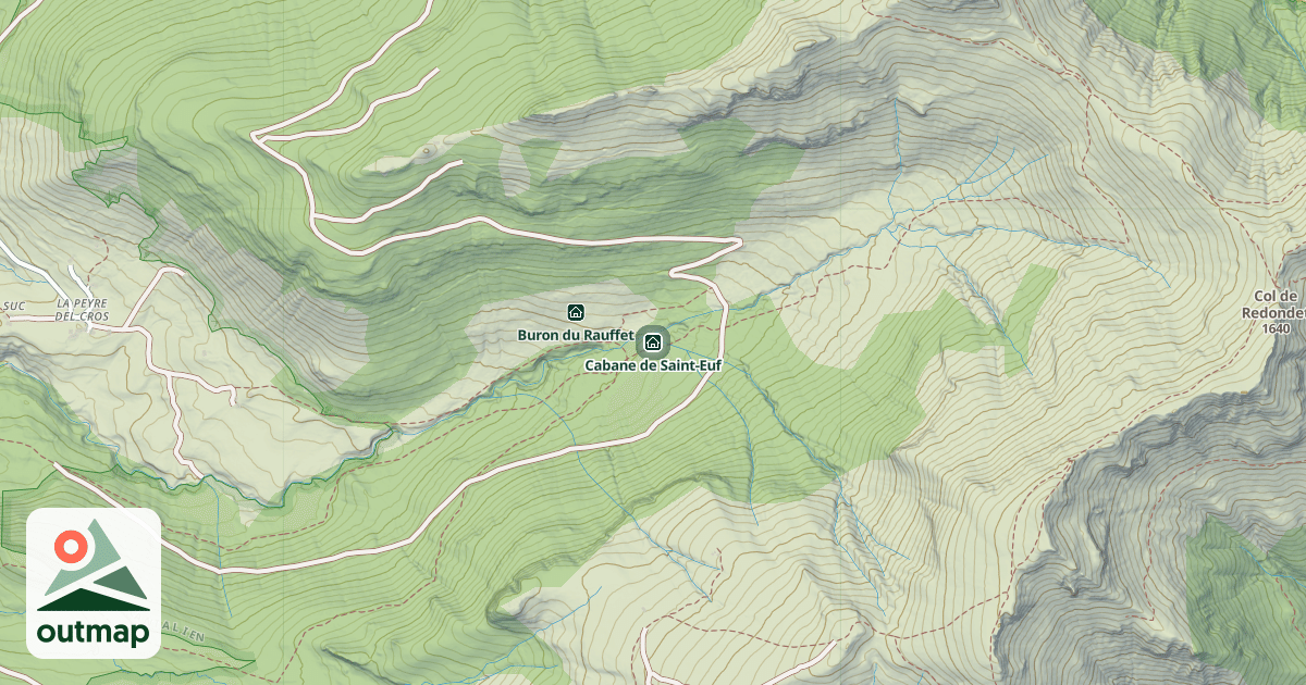 Map of Cabane de Saint-Euf